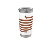El perro salchicha parece infinitamente largo Vaso térmico de acero inoxidable de doble pared