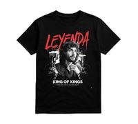 El Perro Sxnchxz Camiseta Camarón de Isla Leyenda (FR/ES, Letras, L, Regular, Regular, Negra)