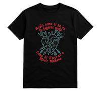 El Perro Sxnchxz Camiseta Homenaje a Leiva de Pereza, Negro, Frase Hazlo como Si No Te Jugaras Nada, Diseño Corazón con Flechas (FR/ES, Letras, XL, Regular, Regular)