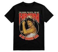 El Perro Sxnchxz Camiseta Homenaje Lola Flores La Faraona, Negro, Diseño Retro The Power The Myth The Art (FR/ES, Letras, S, Regular, Regular)