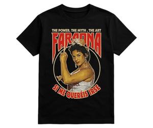 El Perro Sxnchxz Camiseta Homenaje Lola Flores La Faraona, Negro, Diseño Retro The Power The Myth The Art (FR/ES, Letras, S, Regular, Regular)