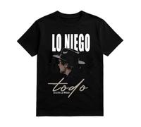 El Perro Sxnchxz Joaquín Sabina Camiseta Lo Niego Todo, Color Negro, Diseño Gráfico con Frase Incluso la Verdad