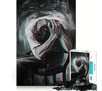 El Peso del Dolor Rompecabezas para Adultos de 1000 Piezas Entrenamiento Mental Divertido Piezas sin Rebabas Corte Limpio Actividad reconfortante para Compartir (38x52cm)