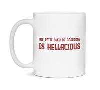 El Petit Bleu De Gascogne Es Infernal Tazas De Cerámica Elegante Tazas De Desayuno Divertido Taza De Café Para Espresso Cappuccino Leche Oficina 330Ml