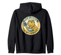 El Pickleball es mi Terapia, Capibara, Retro y Divertido Pickleball Sudadera con Capucha