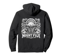 El Pico Sagrado del Monte Fuji eleva Las Olas japonesas Sudadera con Capucha