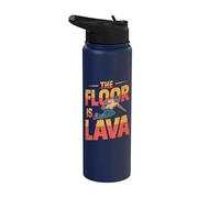 El piso es lava divertido Parkour Freerunning Stainless Steel Insulated Water Bottle