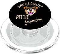 El Pittie Grandma Pitbull Grandma más Guay del Mundo Vintage PopSockets PopGrip para MagSafe