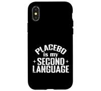 El placebo es mi segundo idioma Ciencia Humor Carcasa para iPhone X/XS
