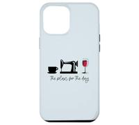 El Plan para el día: Máquina de Coser café Copa de Vino Meme Carcasa para iPhone 12 Pro MAX