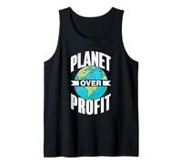 El Planeta por Encima del Beneficio Tierra Cambio Climático Camiseta sin Mangas