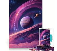El Planeta Púrpura, 1000 Piezas, Rompecabezas para Adultos, Regalos, fortalecimiento de la Memoria, Tiempo Sereno, Calidad, Borde, Deseo de Papá Noel 50x75cm