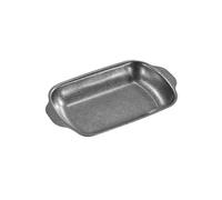 El plato retro de acero inoxidable hace que las orejas viejas tengan una personalidad exquisita, 16 x 10 cm (plata vintage)