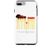 El Poder de alejarse Matchstick Arte Motivacional Carcasa para iPhone 7 Plus/8 Plus