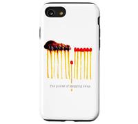 El Poder de alejarse Matchstick Arte Motivacional Carcasa para iPhone SE (2020) / 7/8