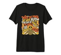 El Poder del Amor Refranes Retro para la Paz Camiseta Premium