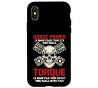 El Poder del Caballo es lo rápido Que golpeas el par de Pared es qué Tan lejos Carcasa para iPhone X/XS