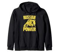 El Poder del Oso Ruso Rusia Diciendo Gimnasio Culturismo Sudadera con Capucha