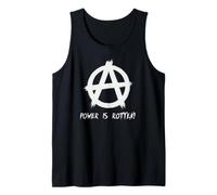 "¡El poder está podrido!", Punks, punk-rock, anarquía Camiseta sin Mangas