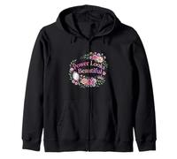 El Poder se ve Hermoso diseño Floral Femenino Sudadera con Capucha