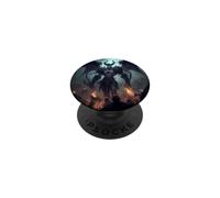 El poderoso Rey Demonio y su reinado de Oscuridad. PopSockets PopGrip Adhesivo