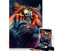 El Poderoso Tigre Rompecabezas de 1000 Piezas para Adolescentes Juguete de lógica Fuerte Mente Relajada Bordes definidos Sorpresa de cumpleaños 50x75cm