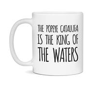 El Popeye Catalufa Es El Rey De Las Aguas Tazas De Cerámica Con Asa Mug Chic Tazas De Desayuno Para Cappuccino Leche Escuela Bebidas Frías Y Calientes 330Ml