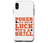 El póquer no tiene suerte, es un casino de juego de cartas de habilidad Carcasa para iPhone XS Max