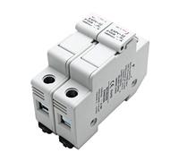 El portafusibles solar fotovoltaico de con carril Din EAPV-32-1/2/3/4P luz indicadora es adecuado for cadena fusibles fotovoltaicos 10 * 38mm(10A,EAPV-32-2P)