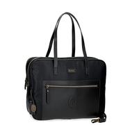 El Potro Lana Bolso para Portátil 15,6" Negro 40x32x8 cms Poliéster y PU
