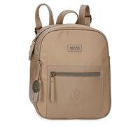 El Potro Lana Mochila Casual Beige 24x28x10 cms Poliéster y PU