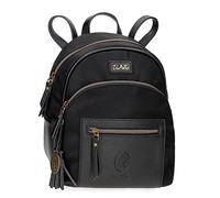 El Potro Lana Mochila Casual Negro 22x25x10 cms Poliéster y PU