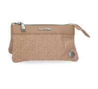 El Potro Luna Monedero Neceser Beige 17,5x9,5x2 cms Poliéster con Detalles en Piel Sintética by Joumma Bags