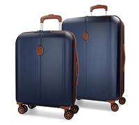 El Potro Ocuri Juego de maletas azul 55/70 cms Rígida ABS Cierre TSA integrado 118L 6,98 kgs 4 Ruedas dobles Equipaje de Mano