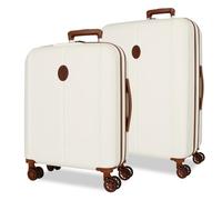 El Potro Ocuri Juego de Maletas Blanco, 55/70 cms, Rígido