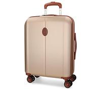 El Potro Ocuri Maleta de cabina beige 40x55x20 cms Rígida ABS Cierre TSA integrado 37L 3,1 kgs 4 Ruedas dobles Equipaje de Mano