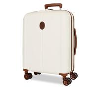 El Potro Ocuri Maleta de Cabina Blanco, 40x55x20 cms, Rígido 2.7 kgs, Cierre TSA ABS 2.7 kgs, 37L, Extensible Equipaje de Mano