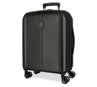 El Potro Vera Maleta de Cabina Negro 40x55x20 cms Rígida ABS Cierre TSA 37L 3,1 kgs 4 Ruedas Dobles Equipaje Mano