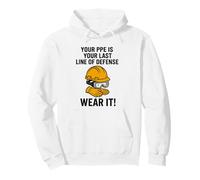 El PPE es su última línea de Defensa | Campaña de concienciación sobre la Seguridad Sudadera con Capucha