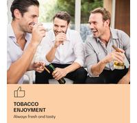 El Presidente 23 Humidor 45 W Toque de Madera de Haya 23L LED Klarstein