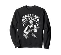 El Presidente Abraham Lincoln Tocando la Guitarra American Rock Star Sudadera