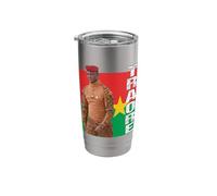 El presidente de Burkina Faso, Capitán Ibrahim Traoré Vaso térmico de acero inoxidable de doble pared
