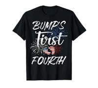 El Primer 4 de Julio de Bump Embarazo Independencia Patriótica Camiseta