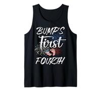 El Primer 4 de Julio de Bump Embarazo Independencia Patriótica Camiseta sin Mangas