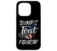 El Primer 4 de Julio de Bump Embarazo Independencia Patriótica Carcasa para iPhone 15 Pro
