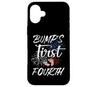 El Primer 4 de Julio de Bump Embarazo Independencia Patriótica Carcasa para iPhone 16 Plus