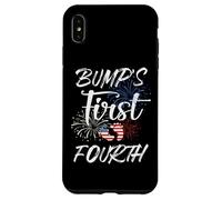 El Primer 4 de Julio de Bump Embarazo Independencia Patriótica Carcasa para iPhone XS MAX
