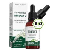 El primer aceite de algas Omega 3 orgánico - Alta dosis de DHA para cerebro y ojos - vegano - 50 ml para 50 días - sabor suave - probado en laboratorio, fabricación sostenible, fabricado en Alemania