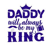 El primer amor, el primer héroe, siempre mi papá, el Día del Padre, el arte tipográfico se puede utilizar Calcomanías de grabado 67.2x70.9cm No se cae Azul oscuro