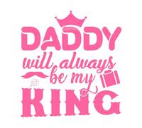 El primer amor, el primer héroe, siempre mi papá, el Día del Padre, el arte tipográfico se puede utilizar Calcomanías de grabado 54.6x57.6cm Removible sin dejar pegamento Rosa